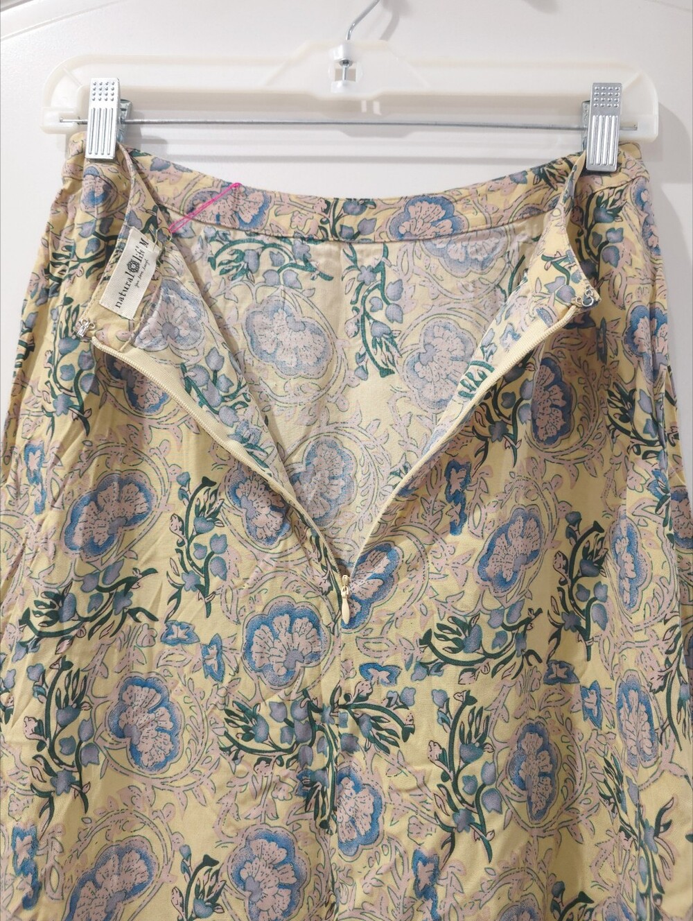 NATURAL LIFE Boho Floral Maxi Skirt, Vintage Cottagecore Romantic Boho, Nwt M - Picture 9 of 11